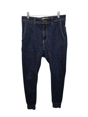 Golden Denim Mens Dropped Rise Jeans Sz 34 Jogger Cuff Streetwear